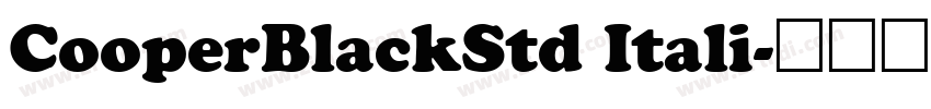 CooperBlackStd Itali字体转换